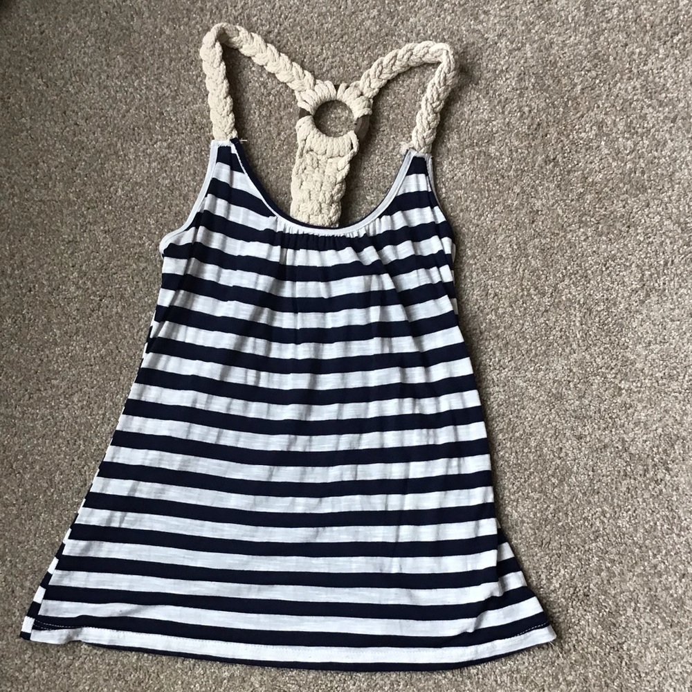 Vintage Havana tank top stripe cross back